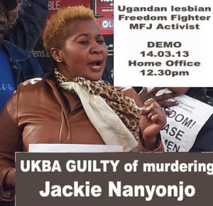 Jackie Nanyojo - Killed by UKBA